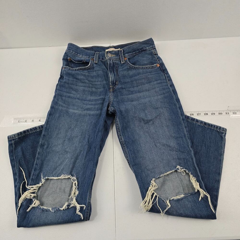 Levi's low pro‎ straight jeans blue 27 womens denim 5331